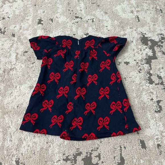 Gucci Baby Girl Blue & Red Bow Dress Size 12/18 Months - Picture 2 of 5